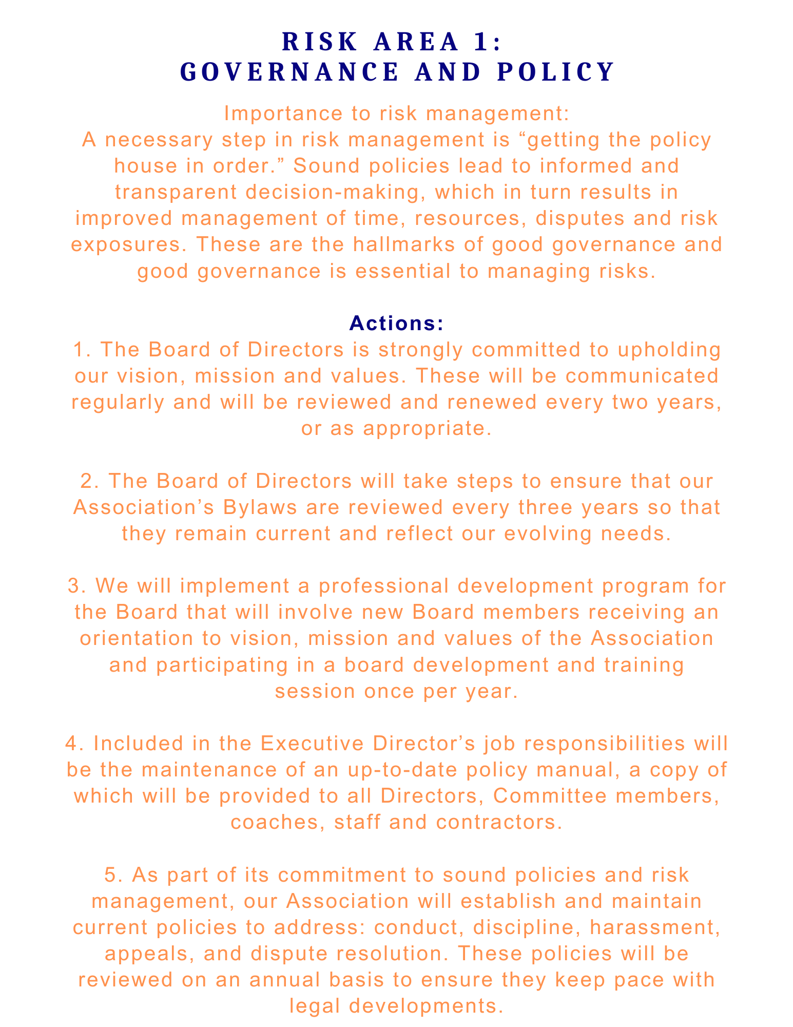 Risk Management Procedures4