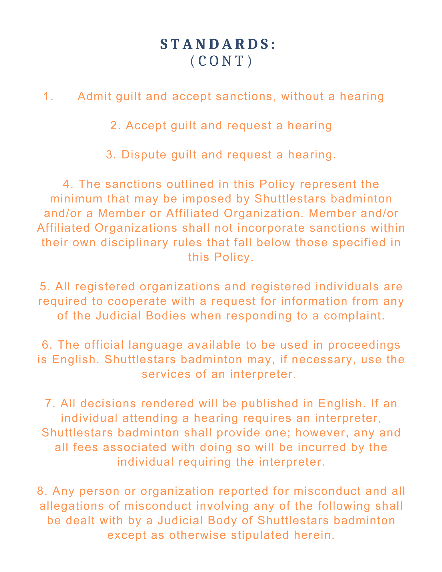 Discipline, Complaints and Appeals Policy4