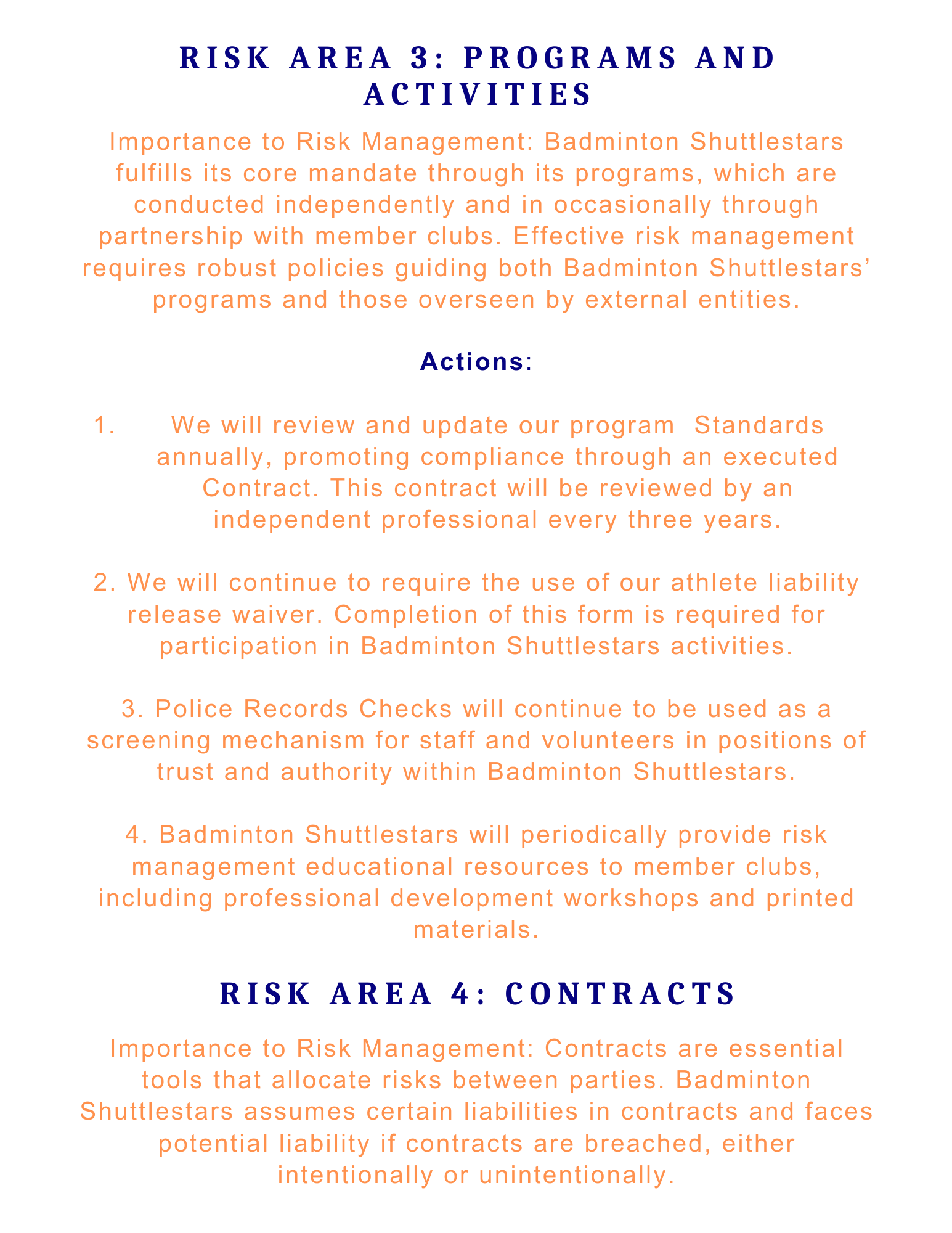 Risk Management Procedures6